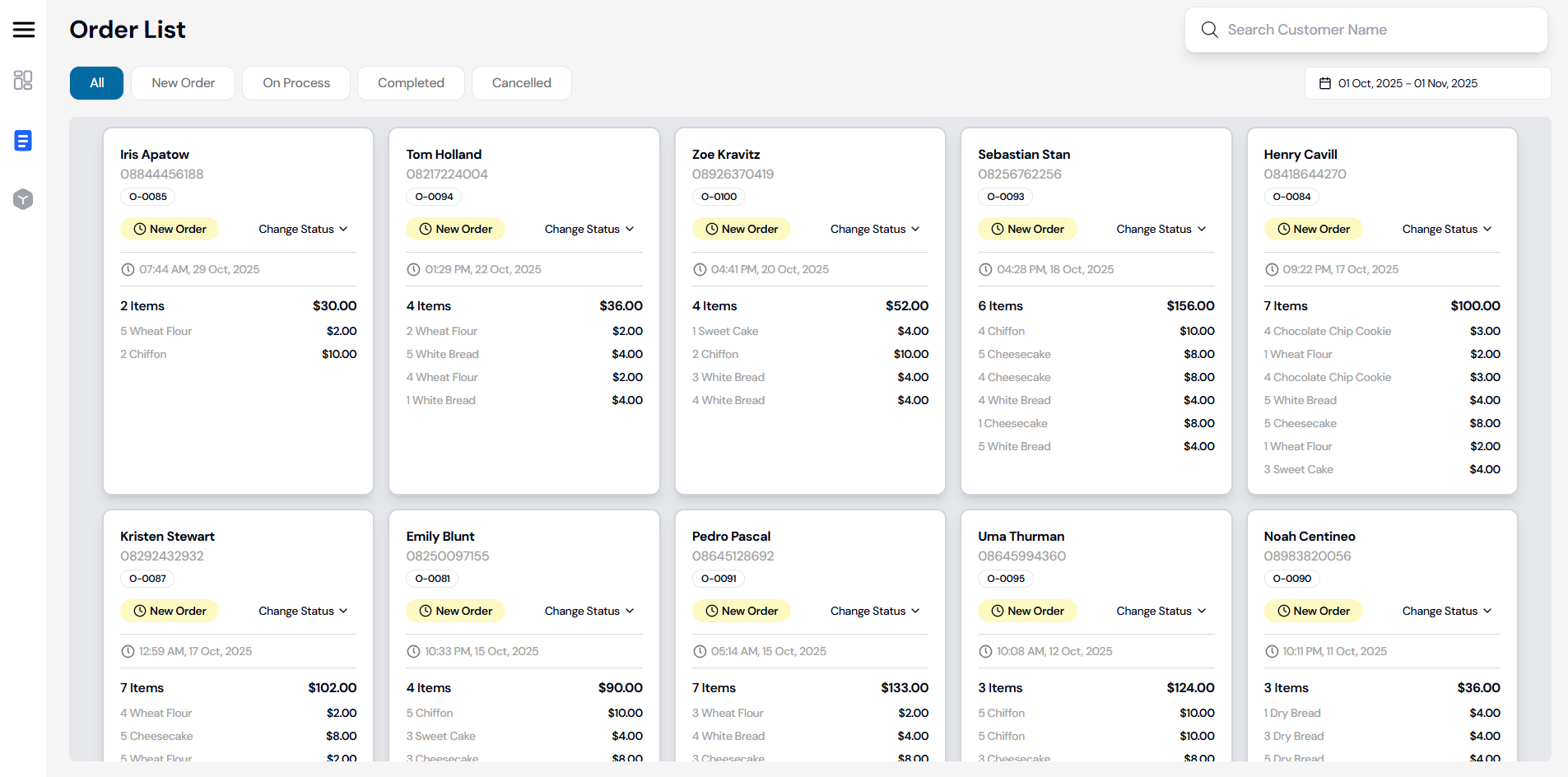 Modern POS System Admin preview