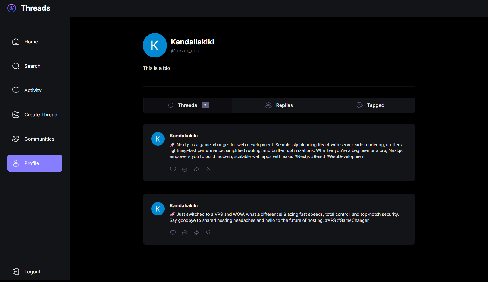 Threads Clone preview